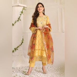 Pakistani Indian Party Wear Eid Shalwar Kameez Semi Formal Women